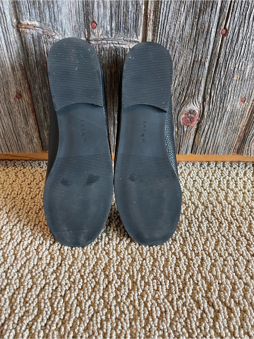 Anne Klein Black Pebbled Leather Slip-On Loafers Women's 9 - Picture 3 of 6